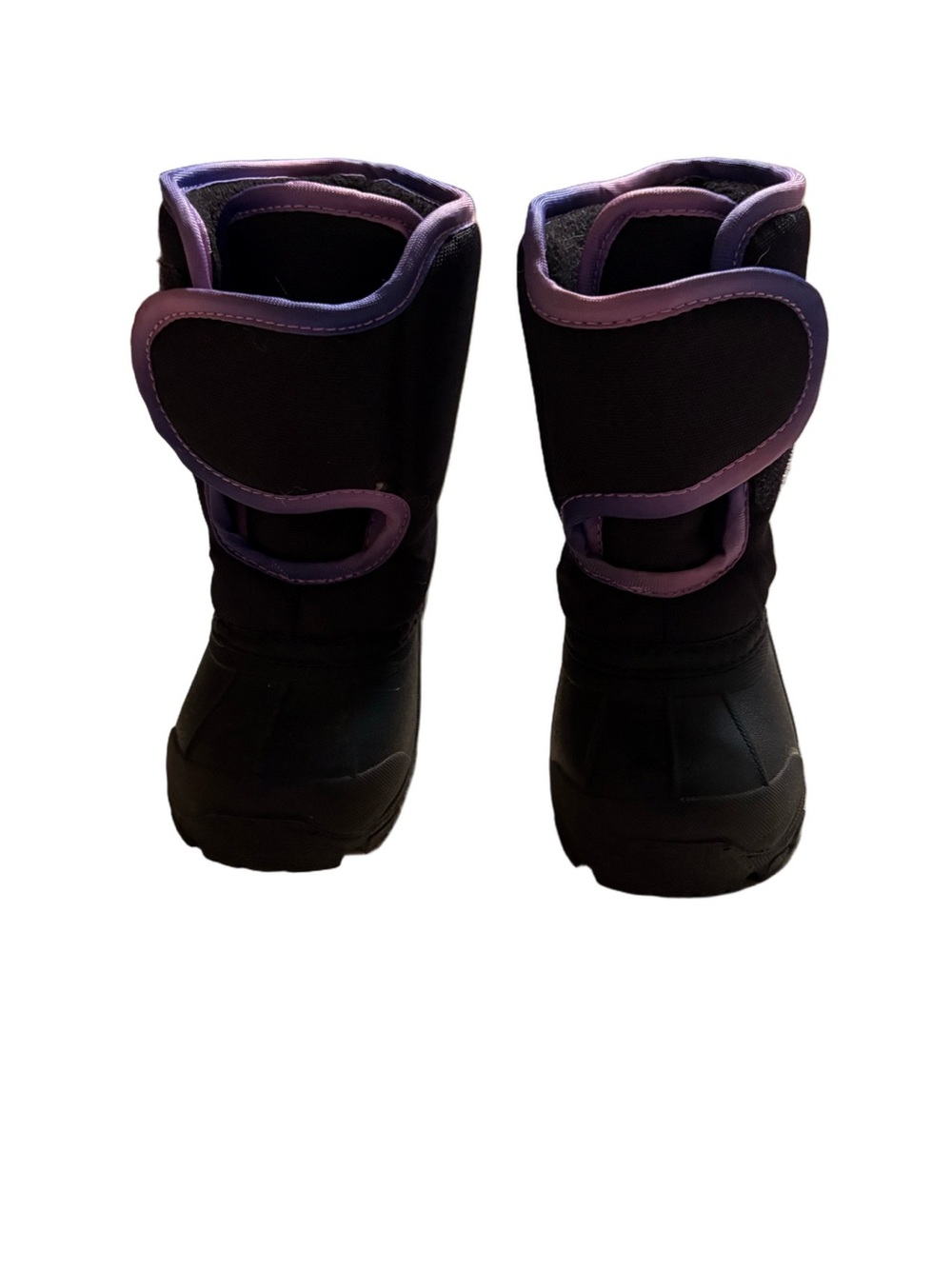 Toddler Black and Purple Winter Unicorn boots Size 9
